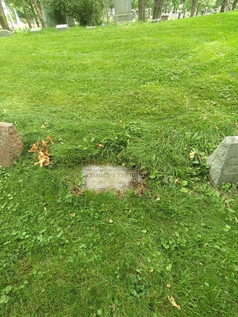 Charlotte B. Schattle's grave. Photo 3