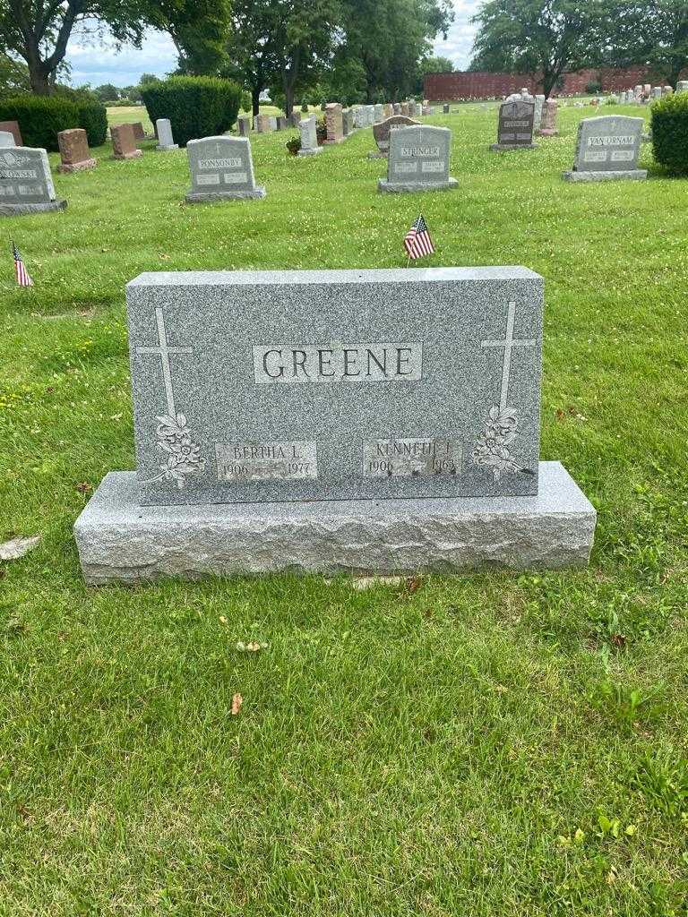 Bertha L. Greene's grave. Photo 2