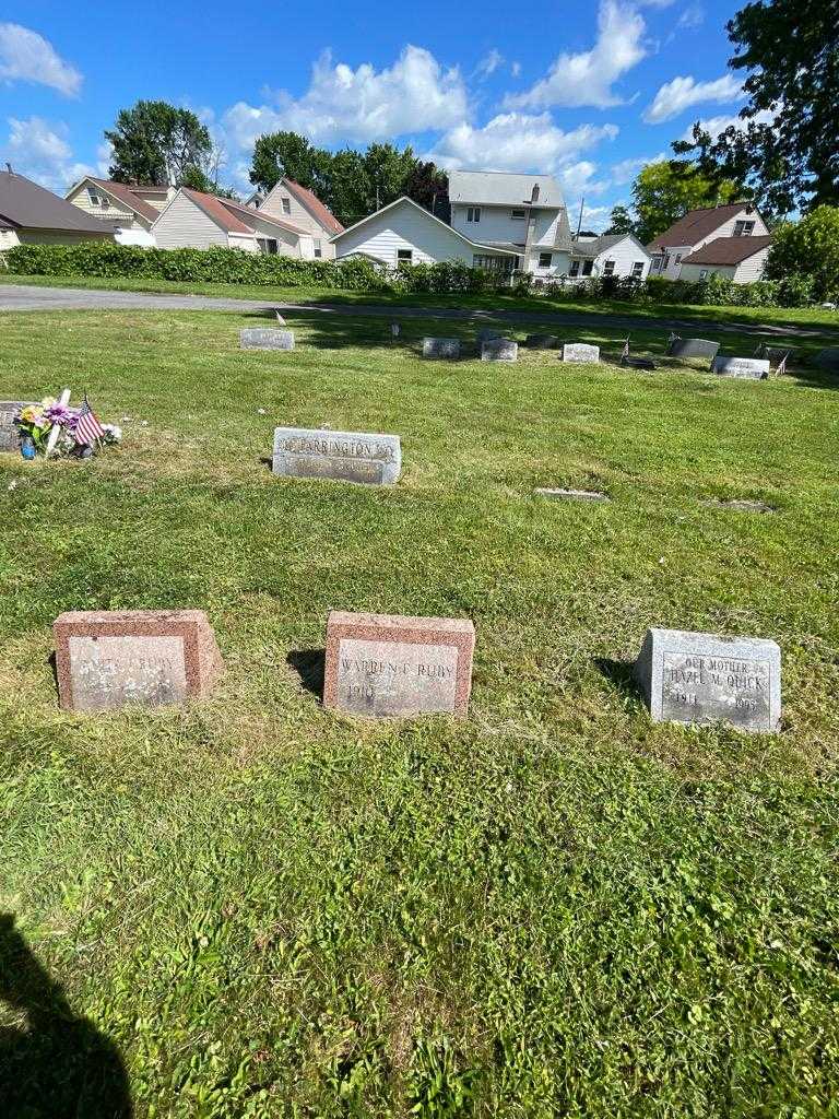 Warren E. Ruby's grave. Photo 1