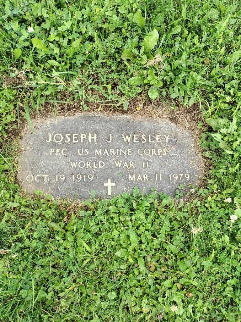 Joseph J. Wesley's grave. Photo 4