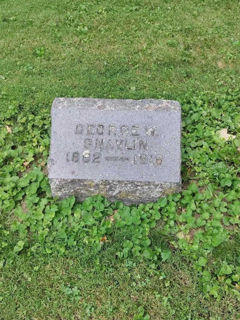George William Snavlin's grave. Photo 2