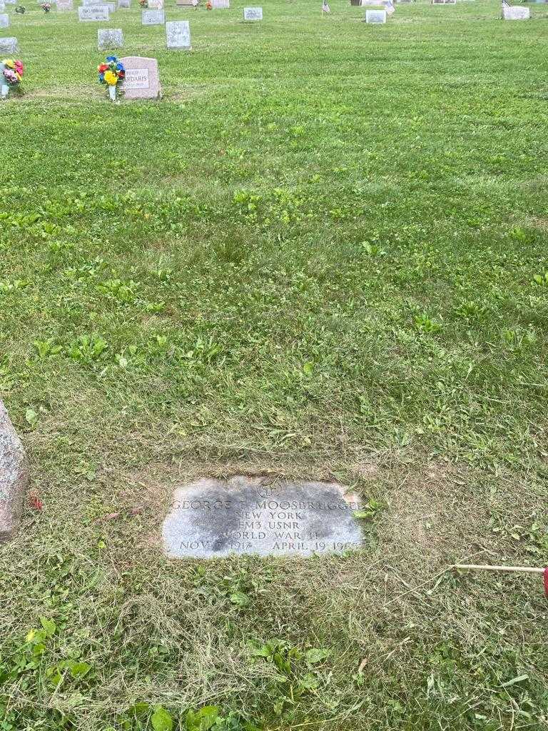 George F. Moosbrugger's grave. Photo 2