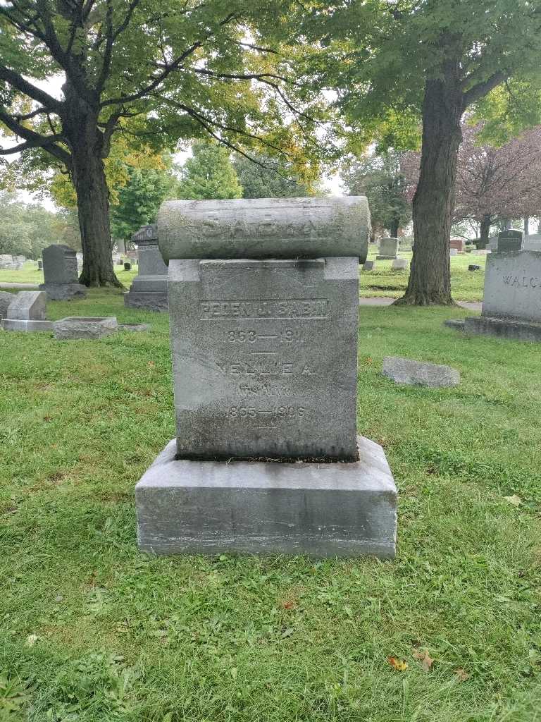 Nellie A. Sabin's grave. Photo 2