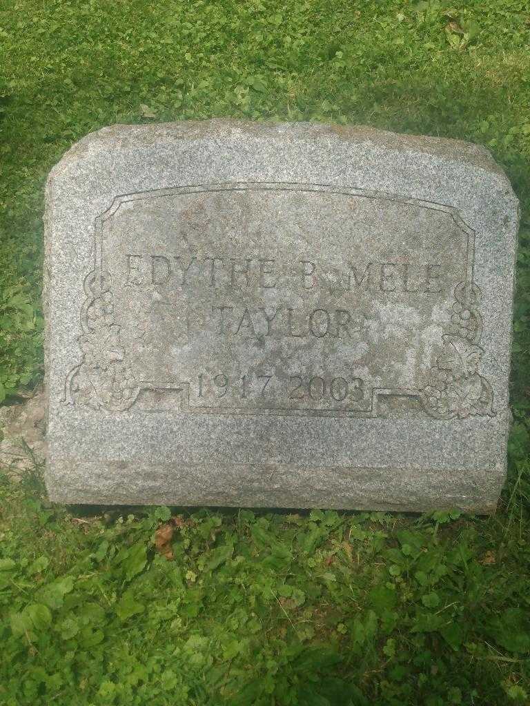 Edythe B. Mele Taylor's grave. Photo 3