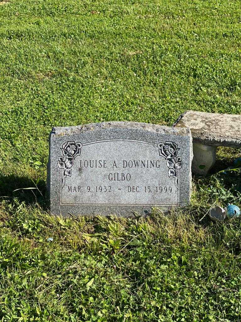 Louise A. Downing Gilbo's grave. Photo 3