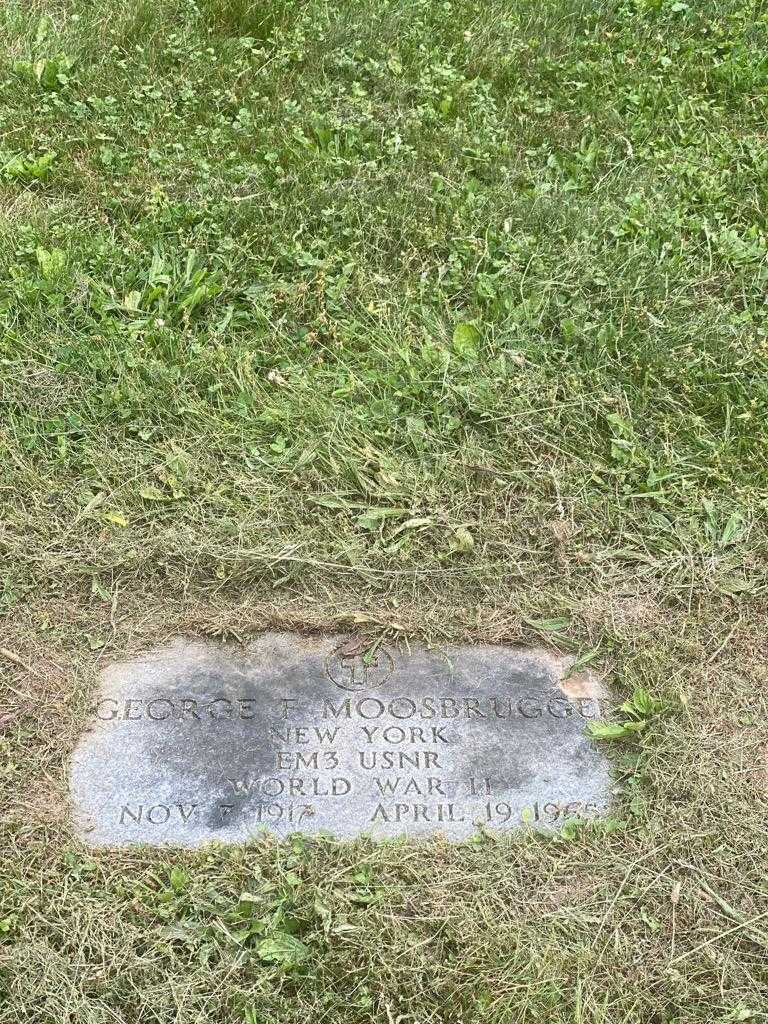 George F. Moosbrugger's grave. Photo 3