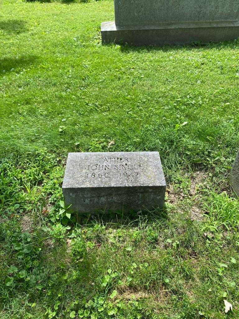 John Single's grave. Photo 2