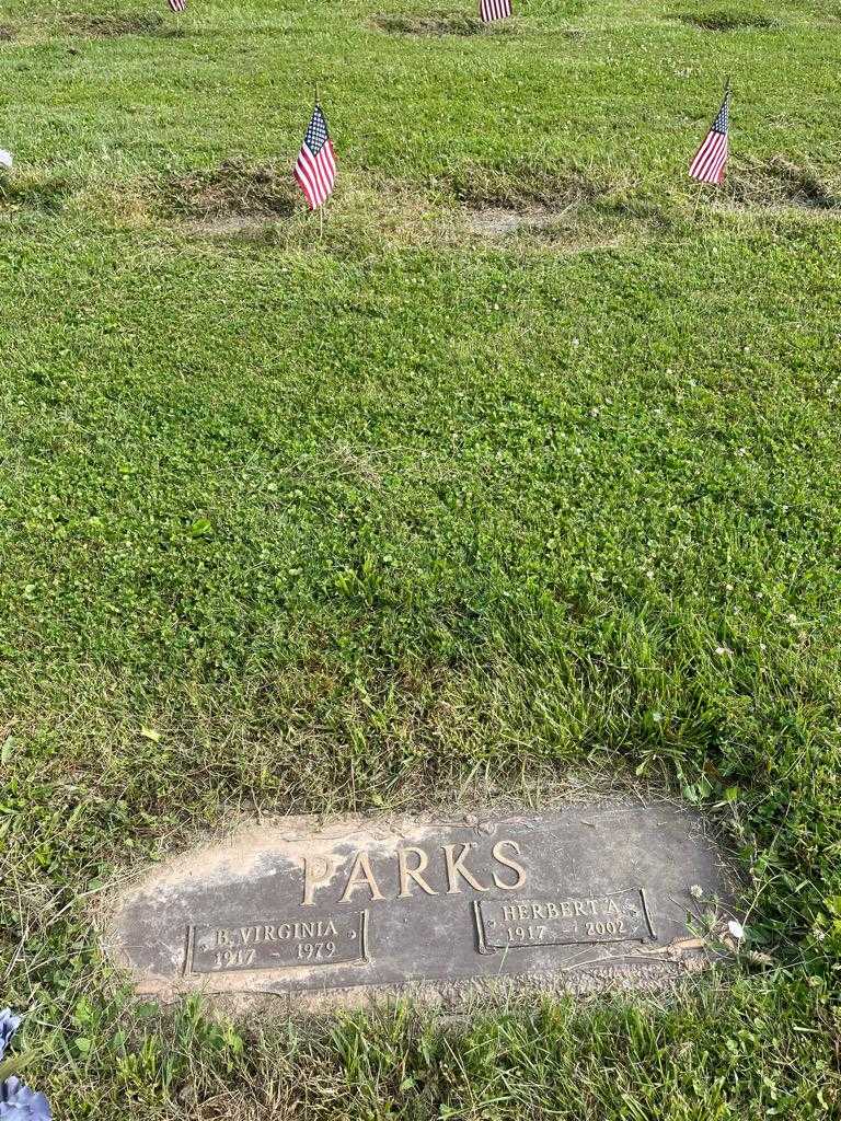 Virginia B. Parks's grave. Photo 2