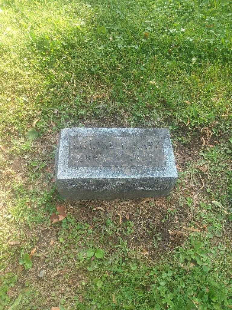 Louise F. Rapp's grave. Photo 2