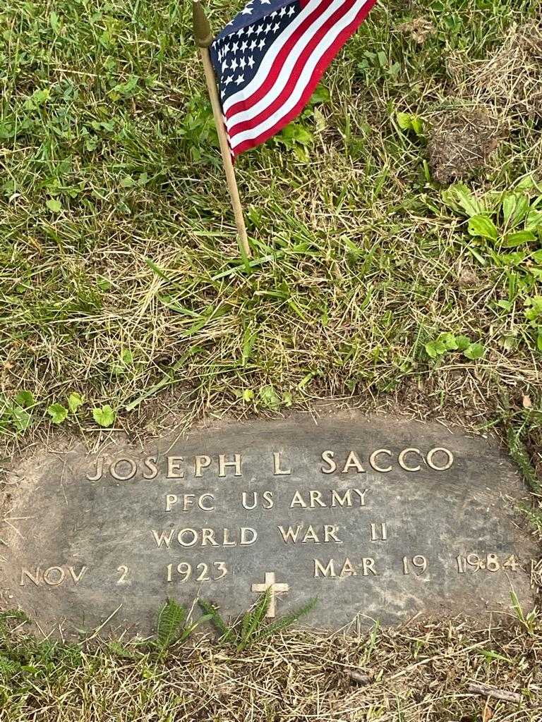 Joseph L. Sacco's grave. Photo 3