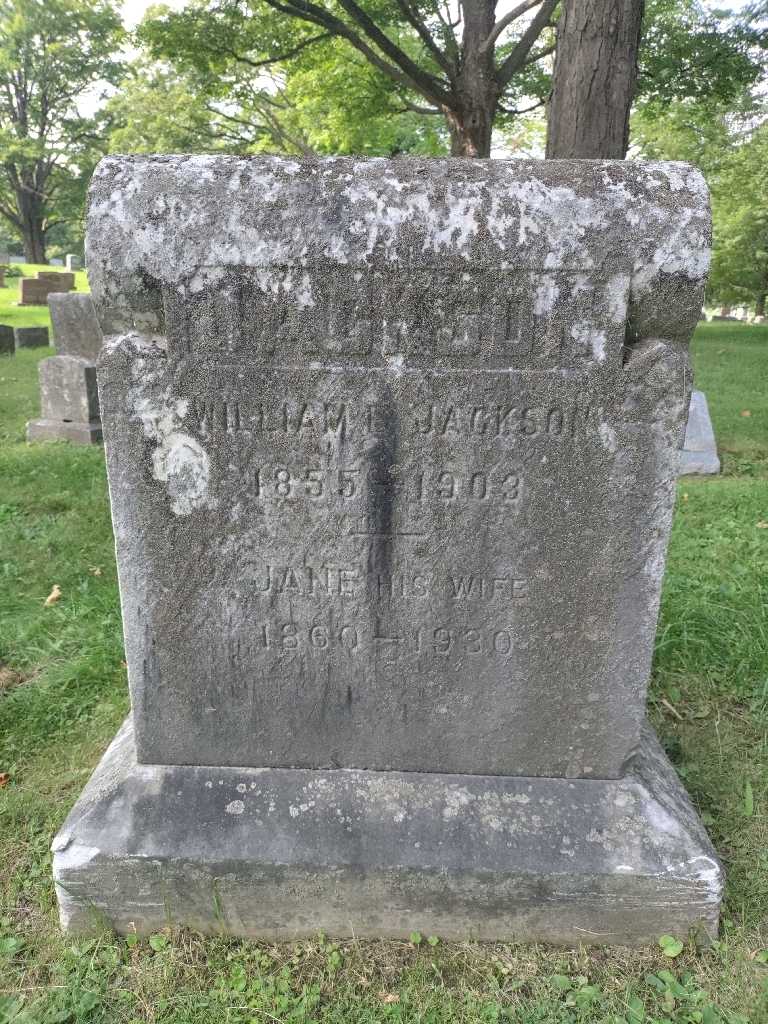 William E. Jackson's grave. Photo 3
