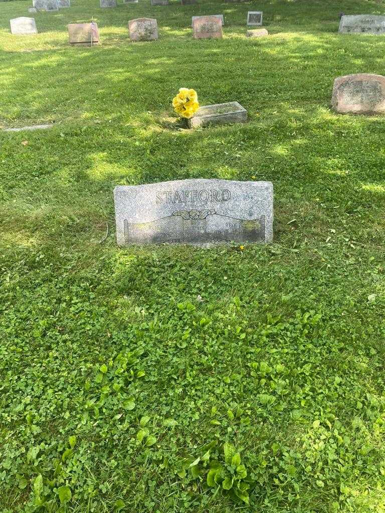 Roy B. Stafford's grave. Photo 2