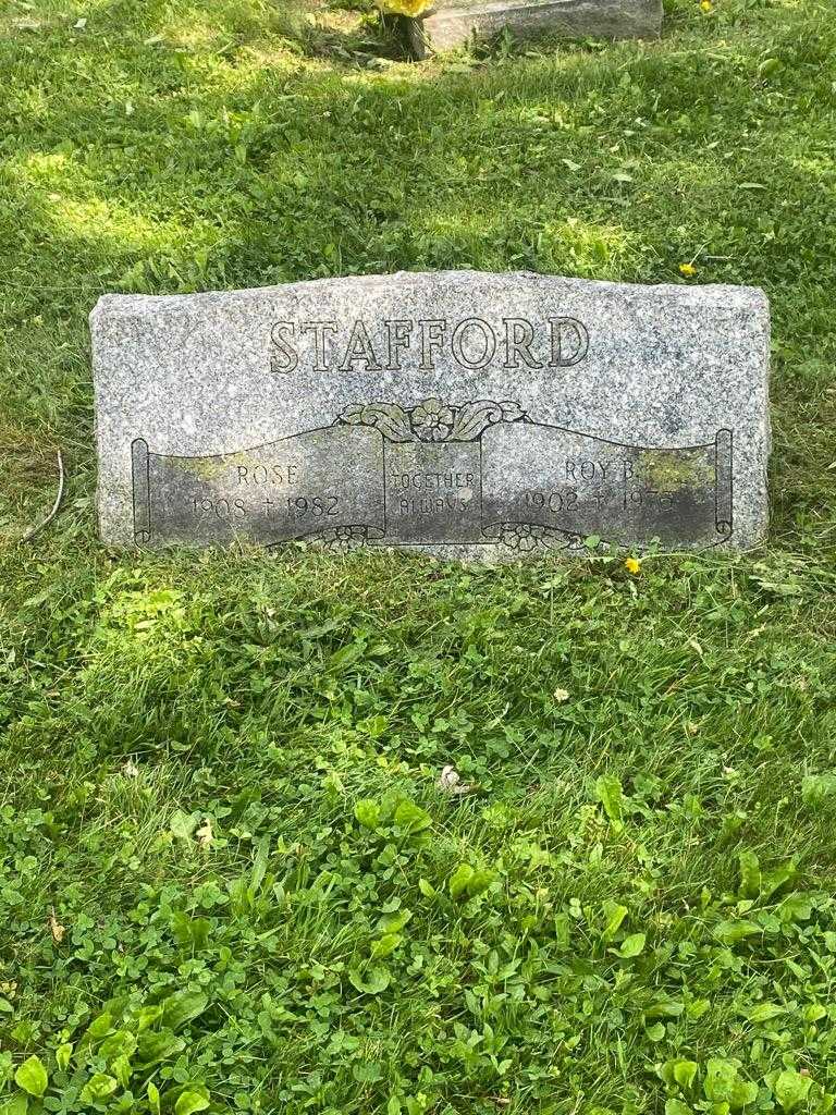 Roy B. Stafford's grave. Photo 3