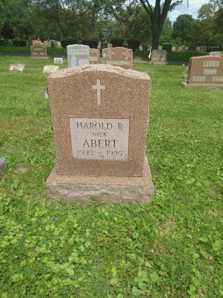 Harold R. "Nick" Abert's grave. Photo 2