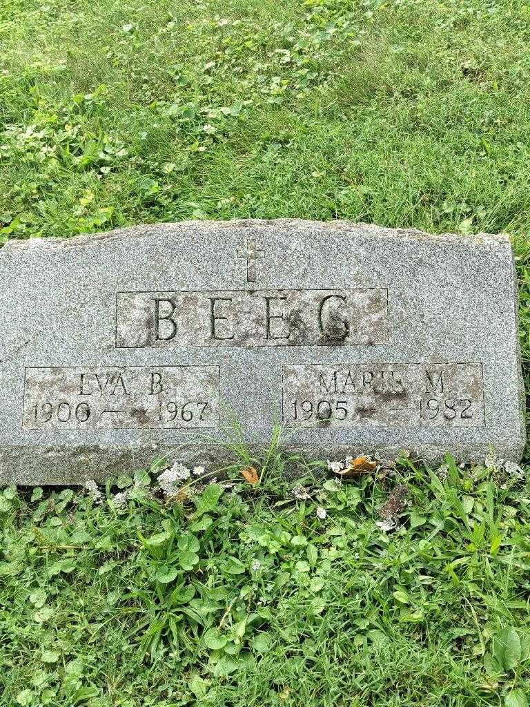 Marie M. Beeg's grave. Photo 3