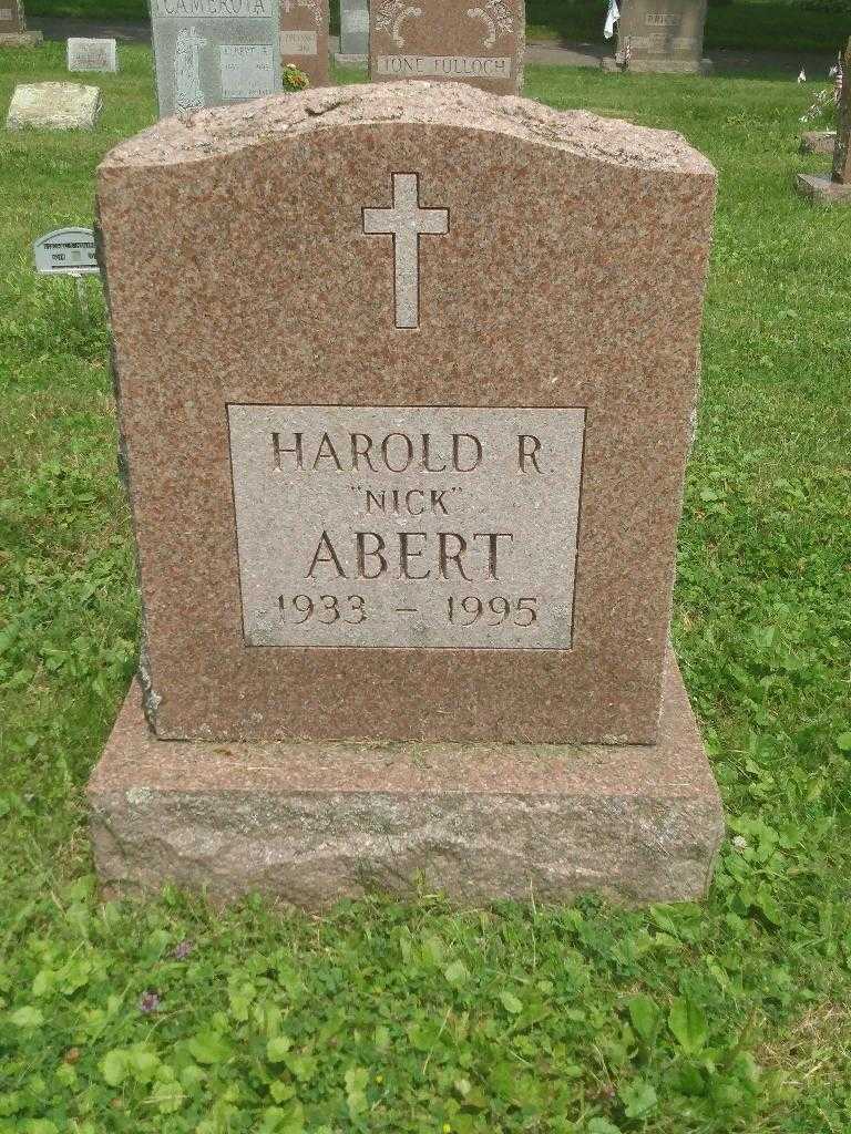Harold R. "Nick" Abert's grave. Photo 3