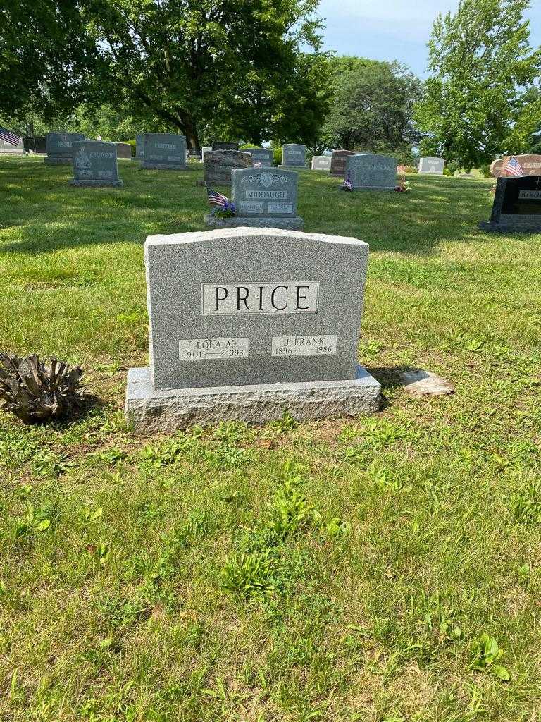 Frank J. Price's grave. Photo 2