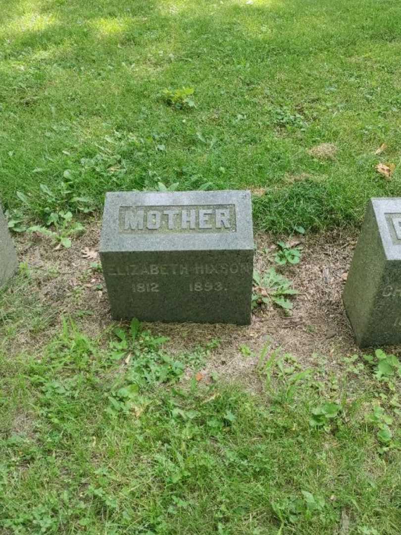 Elizabeth Hixson's grave. Photo 3