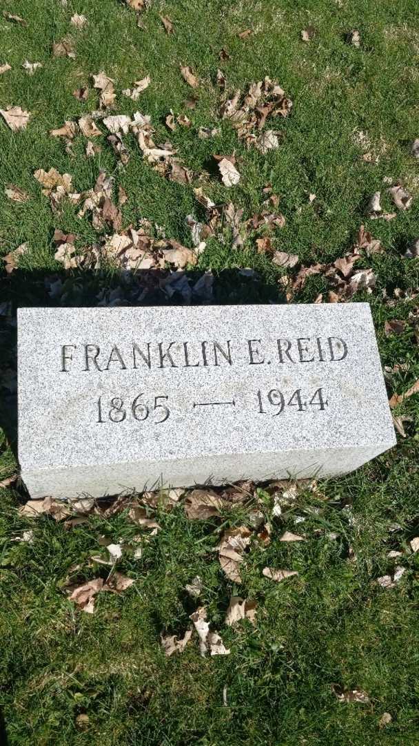 Franklin E. Reid's grave. Photo 3