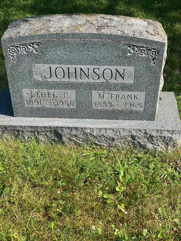 Frank M. Johnson's grave. Photo 3