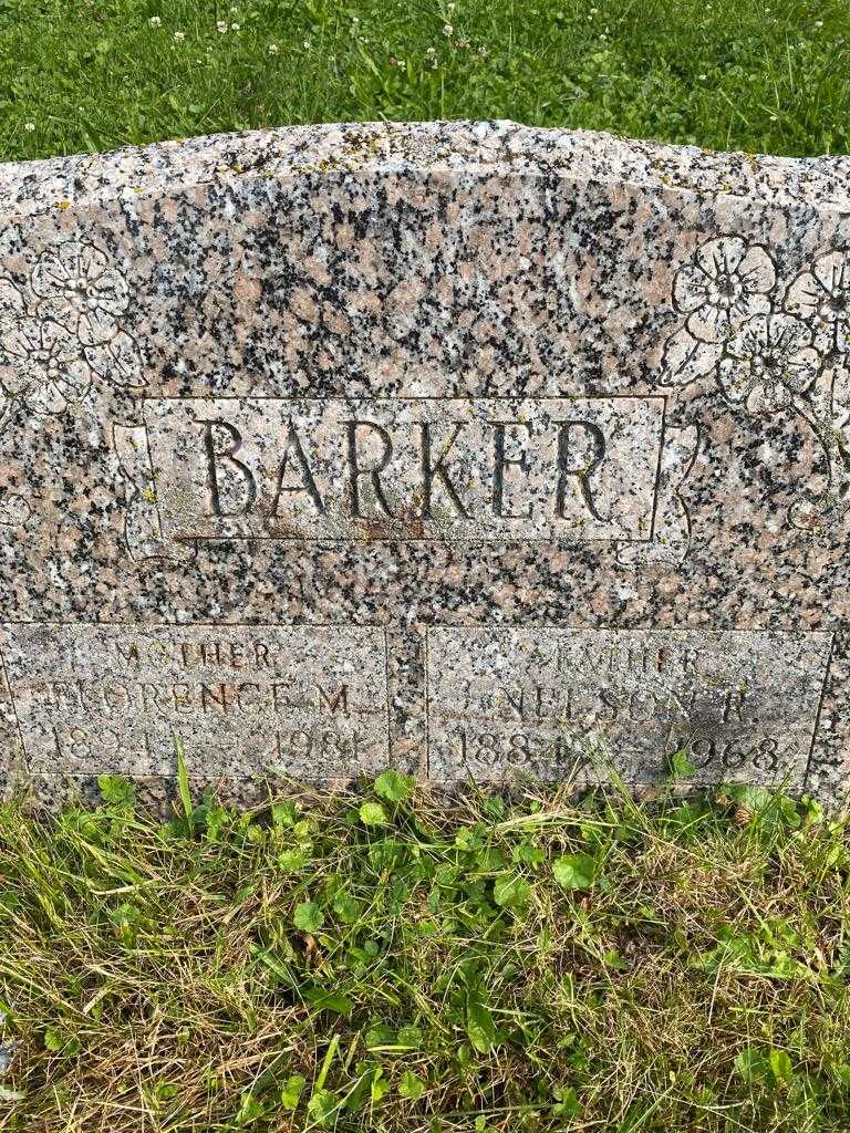Florence M. Barker's grave. Photo 3