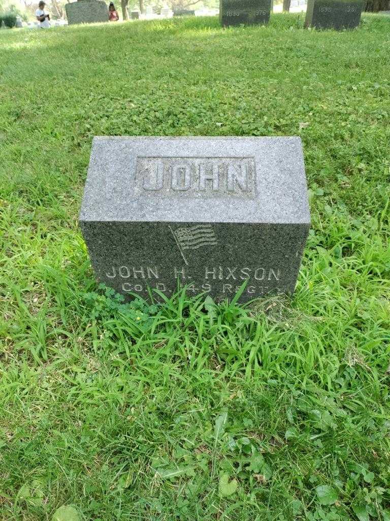 John H. Hixson's grave. Photo 2