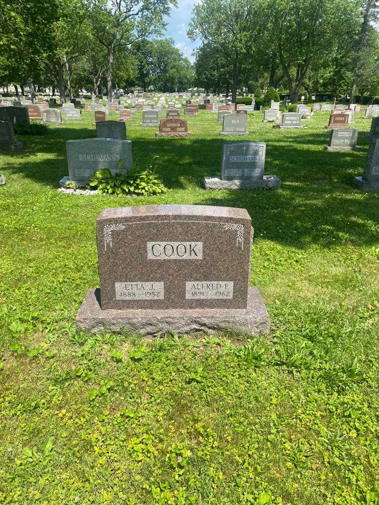 Alfred F. Cook's grave. Photo 2