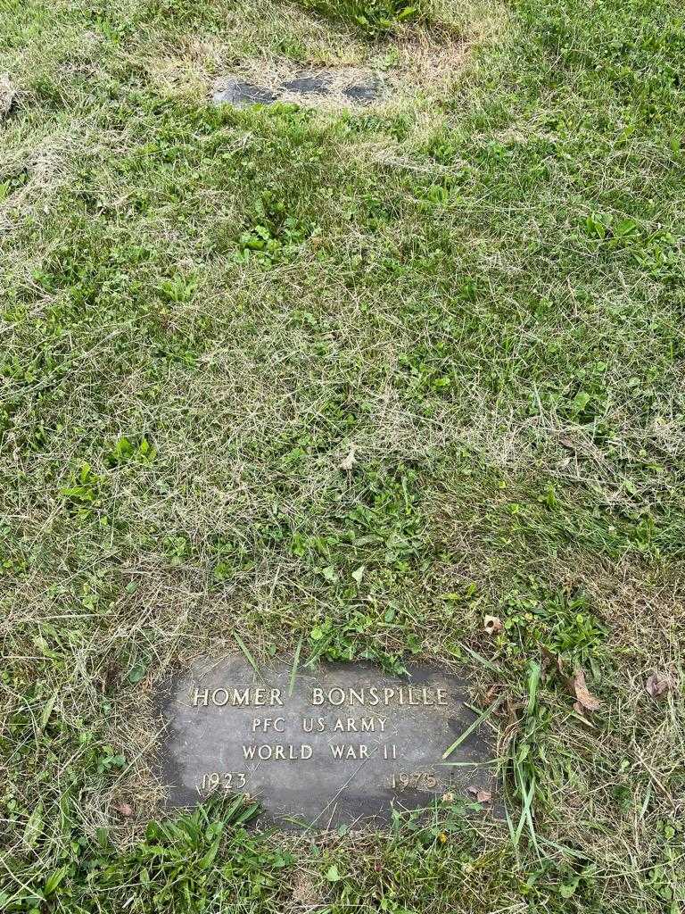 Homer Bonspille's grave. Photo 2