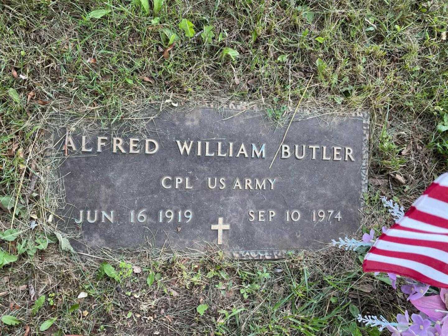 Alfred William Butler US Army's grave. Photo 3