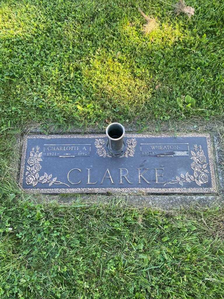Charlotte A. Clarke's grave. Photo 3
