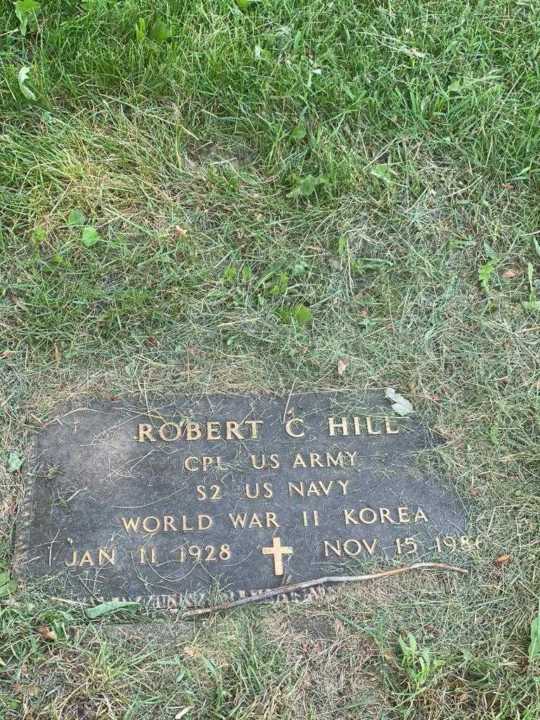 Robert C. Hill's grave. Photo 3