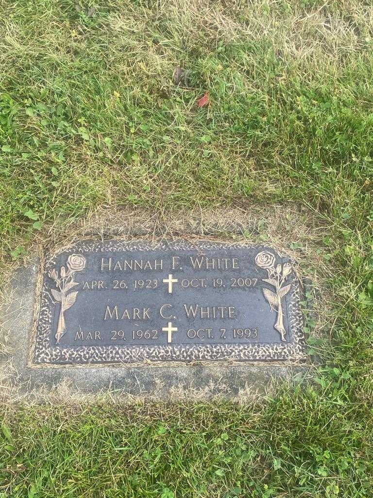 Hannah F. White's grave. Photo 3