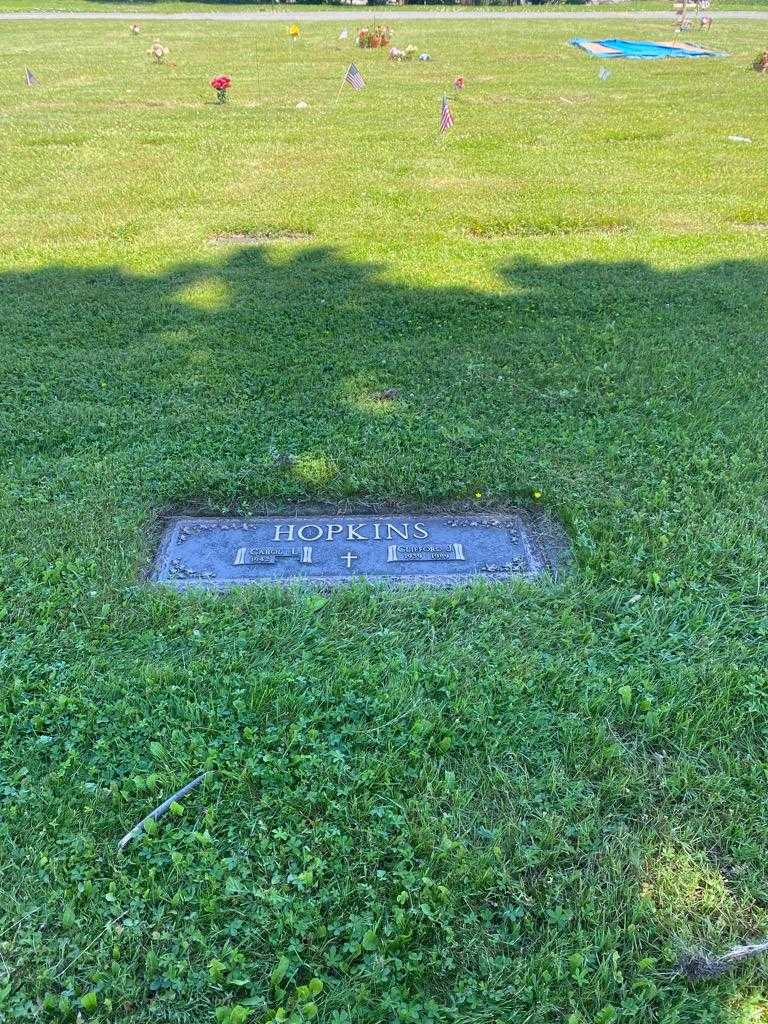 Clifford J. Hopkins's grave. Photo 2