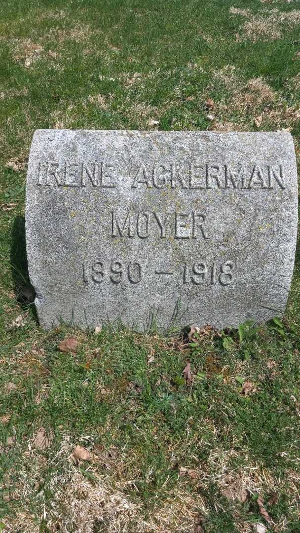 Irene Clara Ackerman Moyer's grave. Photo 3