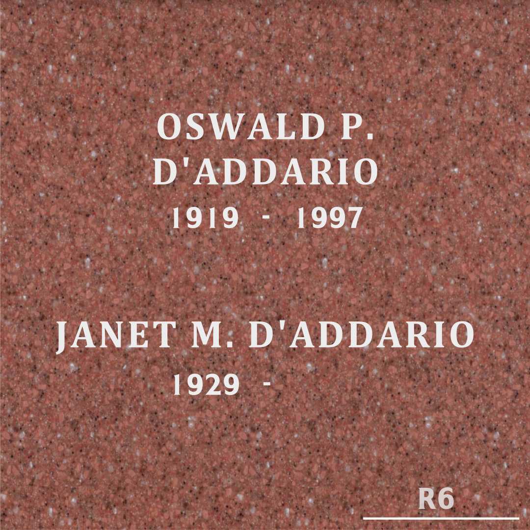 Oswald P. D'Addario's grave