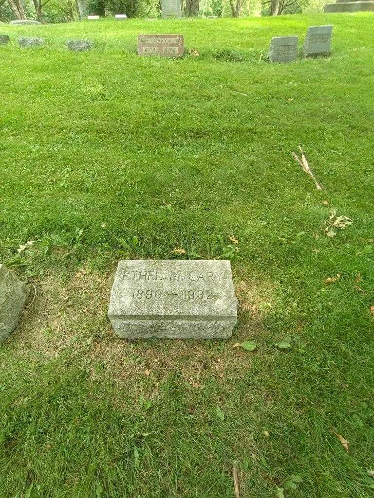 Ethel M. Cary's grave. Photo 1