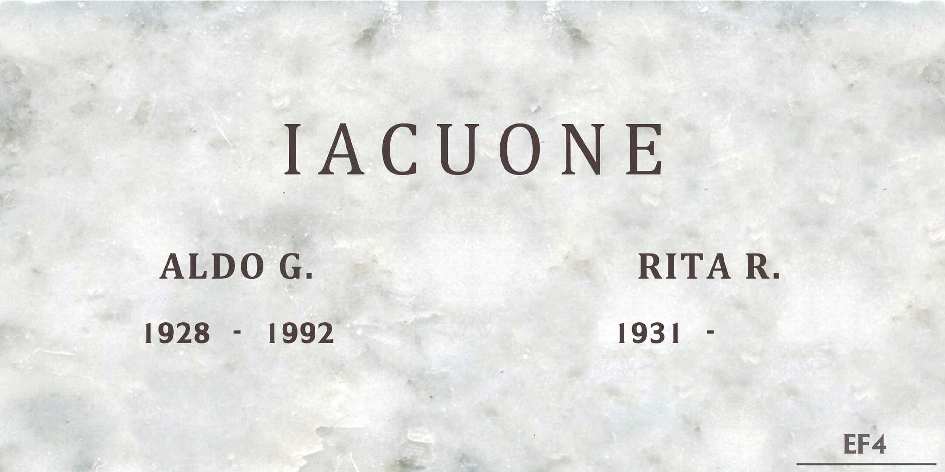 Aldo G. Iacuone's grave