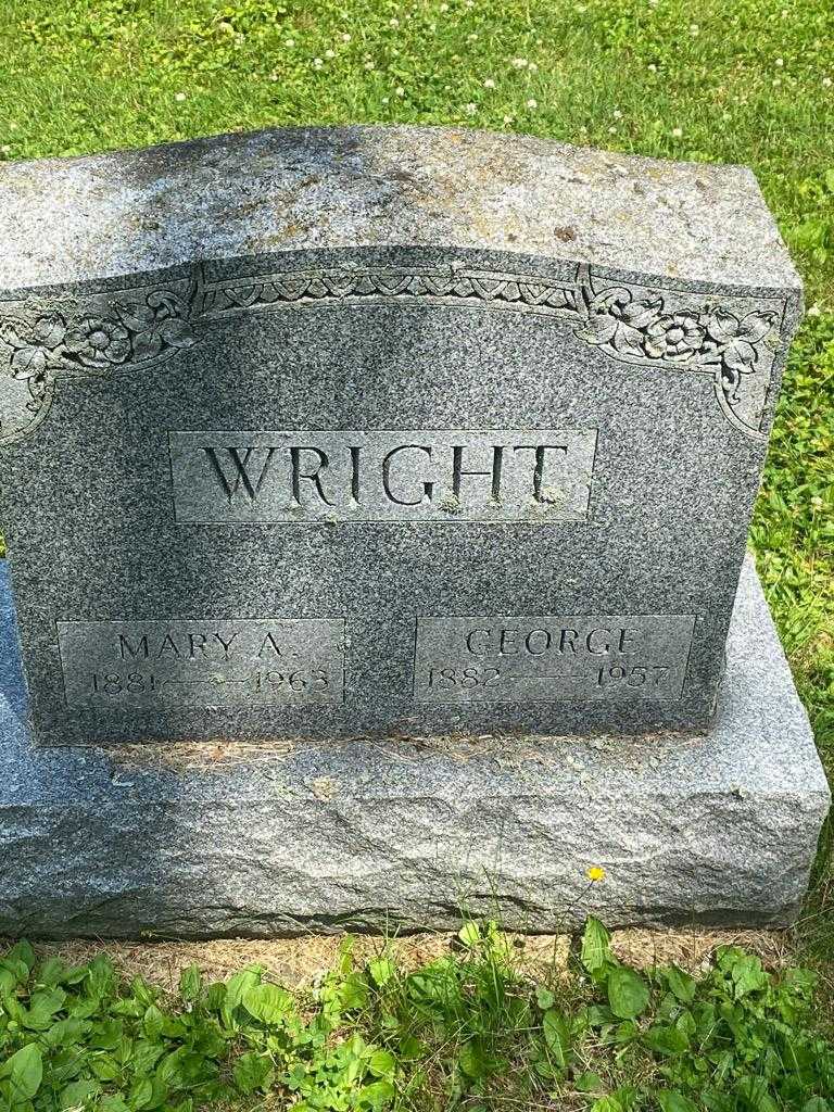 Mary A. Wright's grave. Photo 3