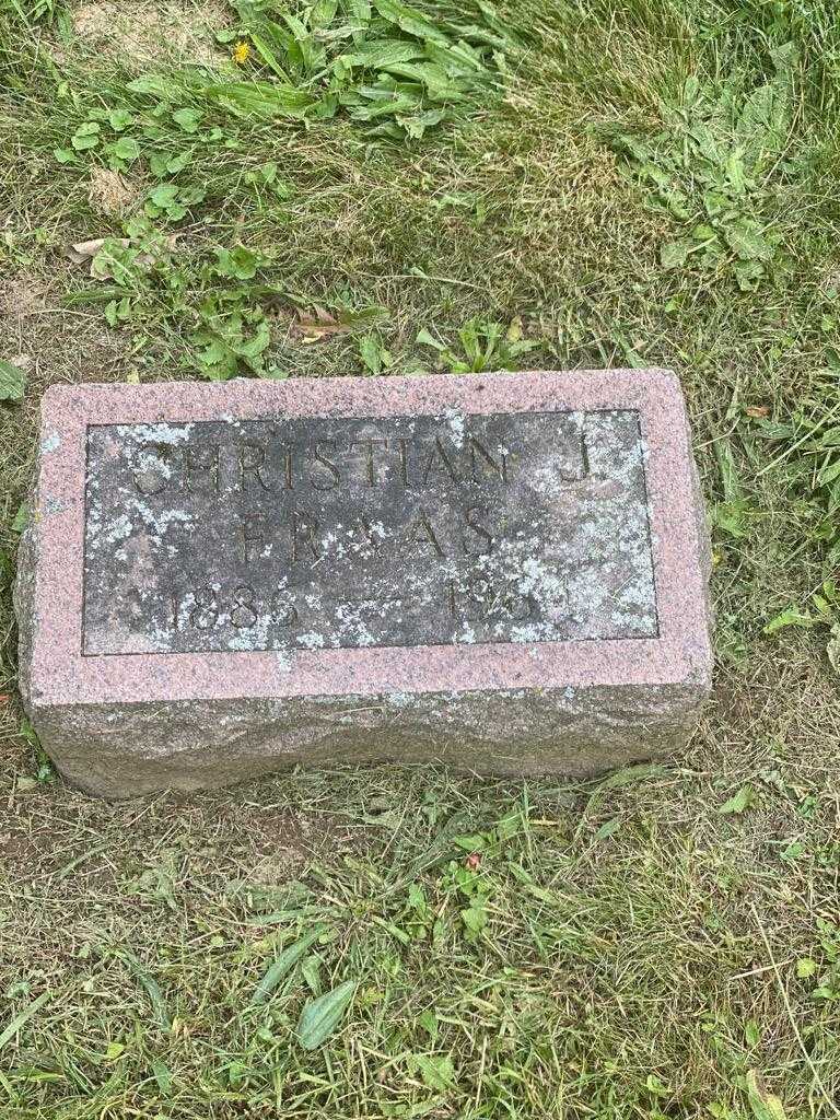 Christian J. Fraas's grave. Photo 3
