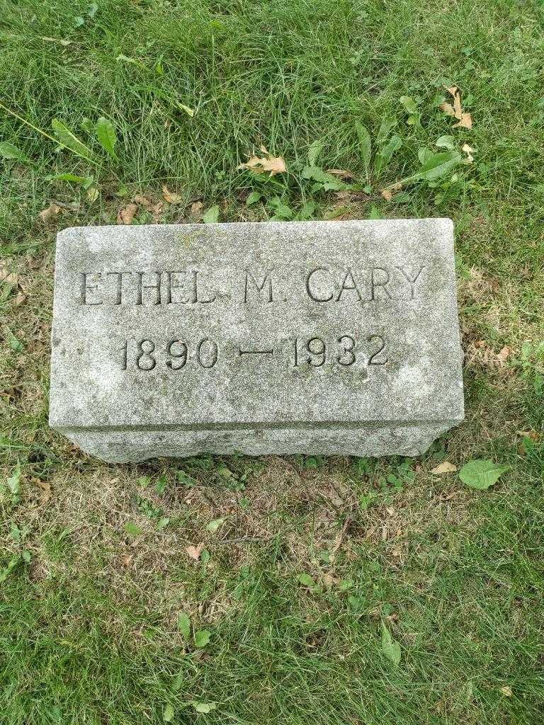 Ethel M. Cary's grave. Photo 2