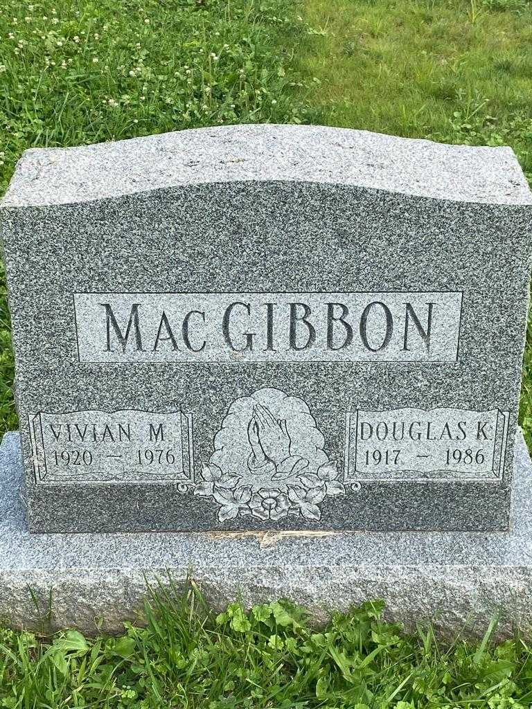 Vivian M. MacGibbon's grave. Photo 3