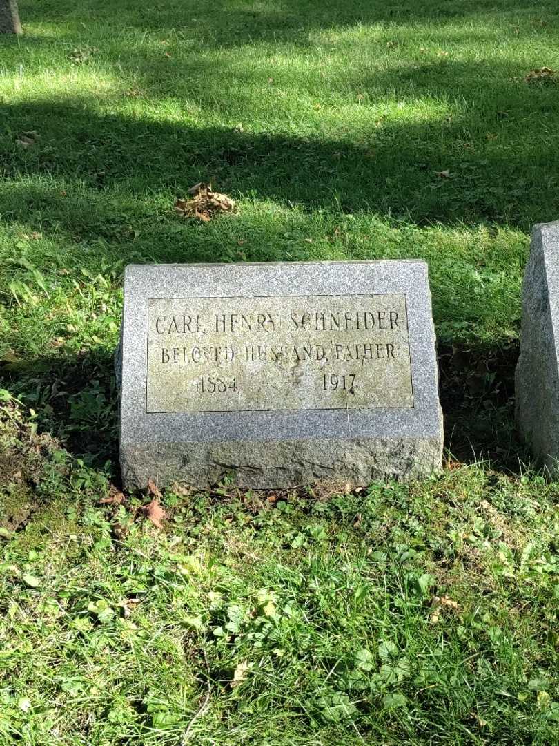 Carl Henry Schneider's grave. Photo 2