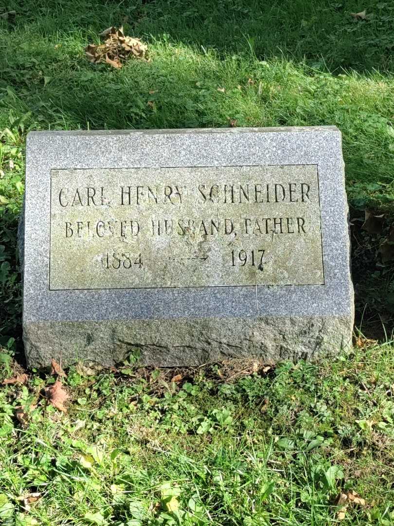 Carl Henry Schneider's grave. Photo 3