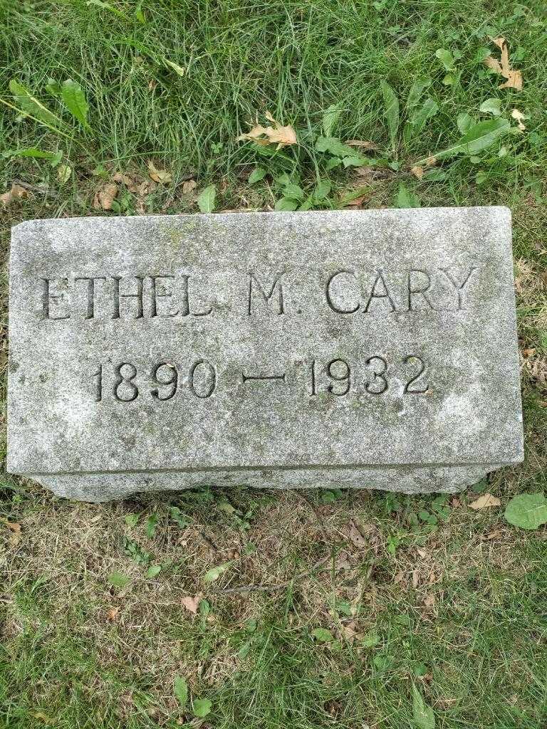 Ethel M. Cary's grave. Photo 3