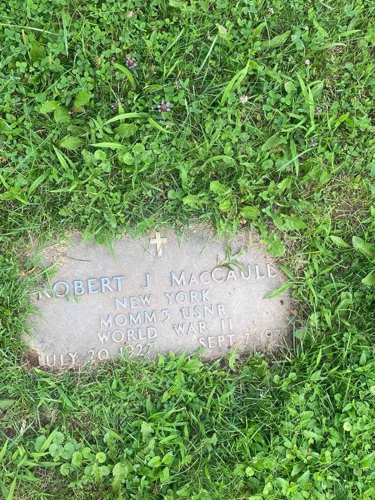 Robert J. MacCaull's grave. Photo 3