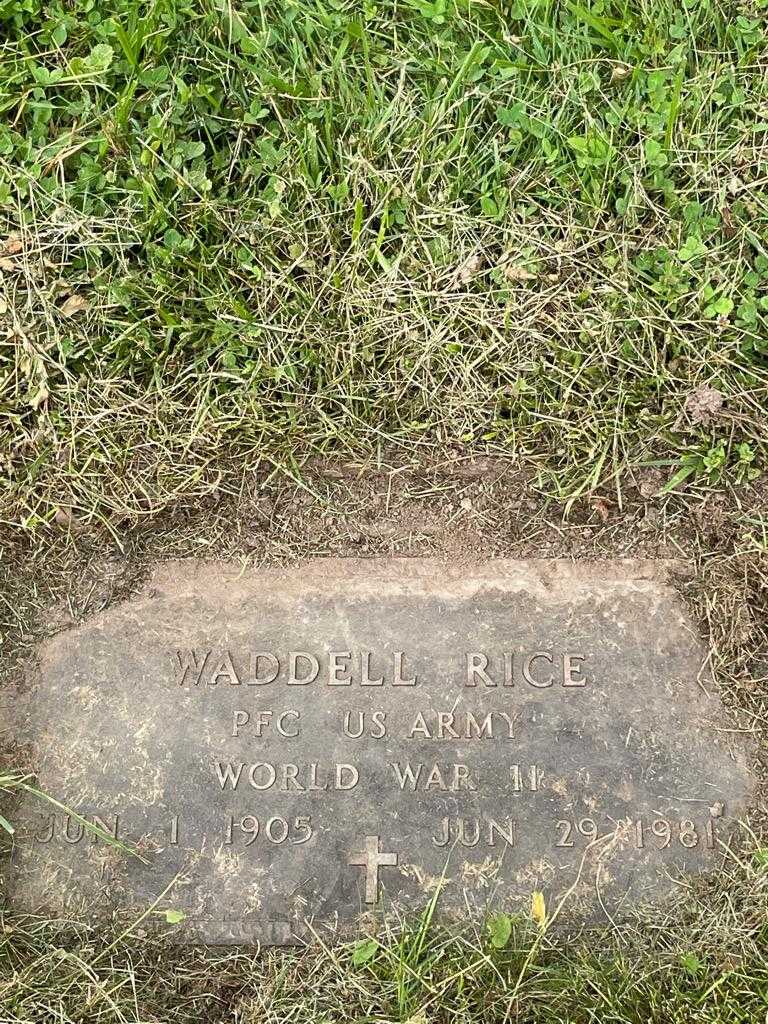 Waddell Rice's grave. Photo 3