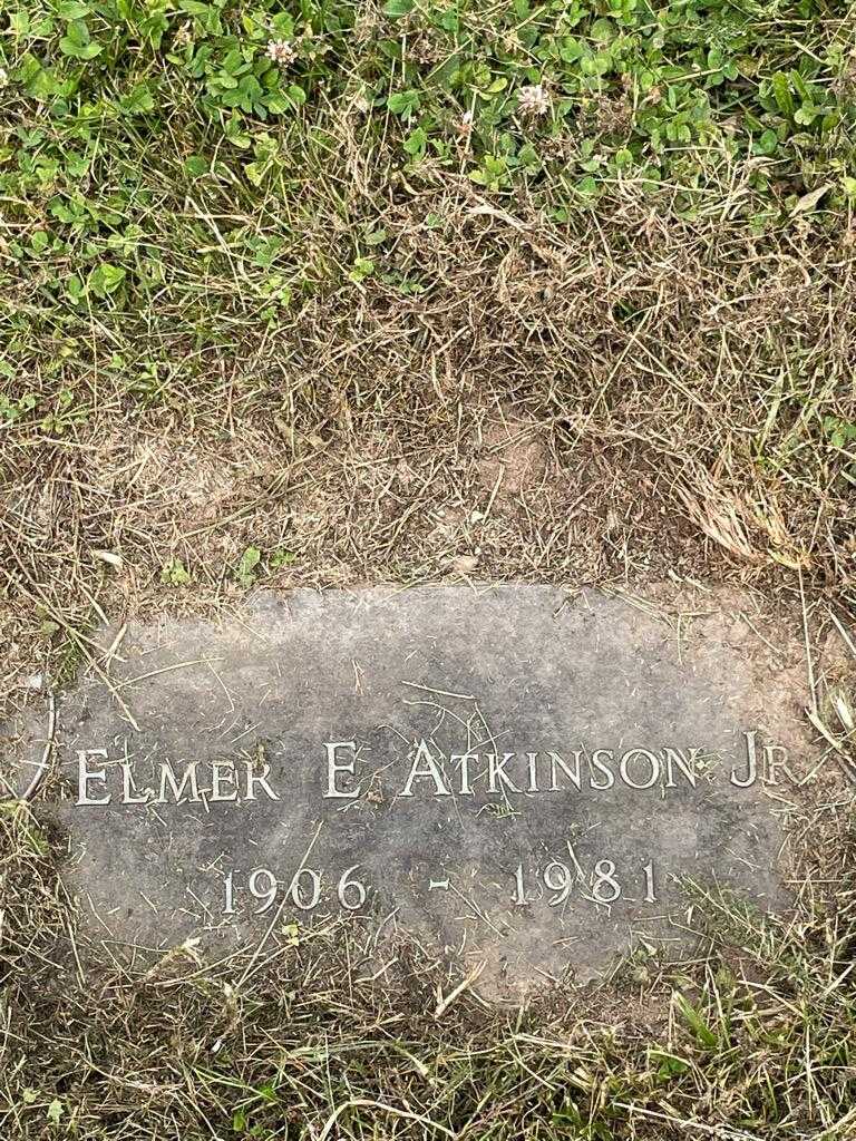 Elmer E. Atkinson Junior's grave. Photo 3