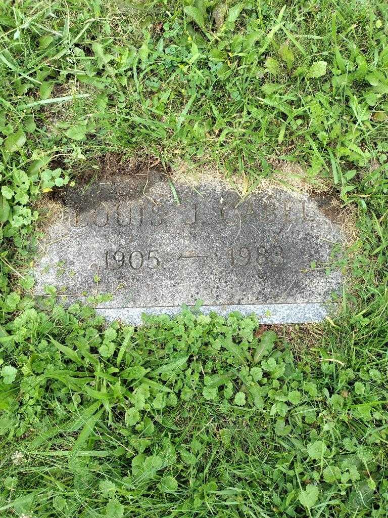 Louis J. Gabel's grave. Photo 3