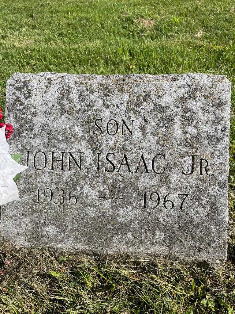 John Isaac Junior's grave. Photo 3