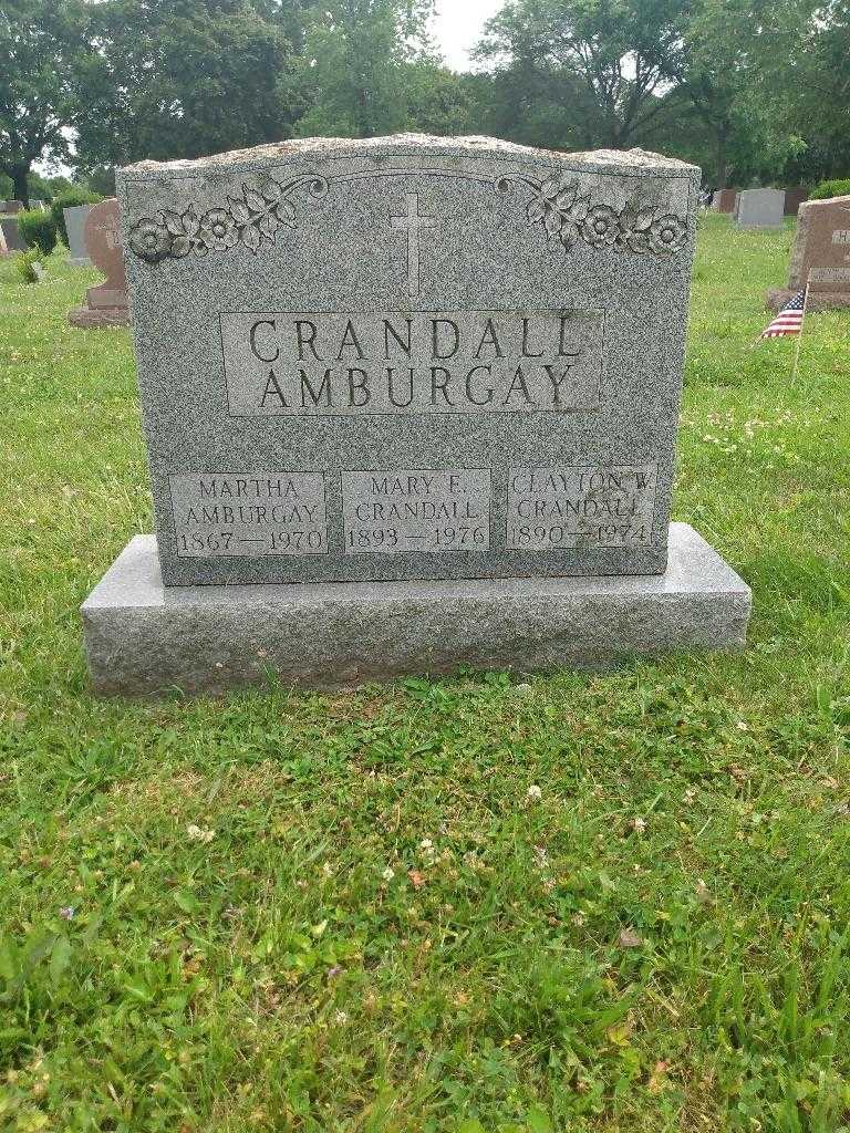 Mary E. Crandall's grave. Photo 1